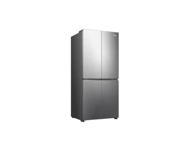 Hisense RQ5P470SEIE - Frigorifero americano a 4 porte, classe E, capacità 483 l, connettività WiFi, My Fresh Choice, Dual Tech Cooling, Multi-Air Flow, Inox