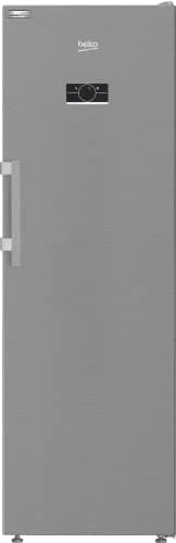 BEKO - B5RMLNE444HX - Frigorifero Monoporta, Total NO FROST, Classe E, Inox, Display Touch, 381 litri, AeroFlow, Harvest Fresh, Dimensioni: HxLxP: 186,5x60x71, porta bottiglie