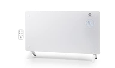 MACOM Enjoy & Relax 937 Thermo Glass, Elegante Termoconvettore in vetro temperato,riscaldamento rapido, 1000/2000 W, Tlc, timer 24h, termostato ambiente, montaggio a parete con staffe in dotazione