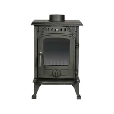 Stufa a legna/Termocamino compatto in ghisa 4/7 kW - Mod. New Kompact Fire Light (Cod. 5824)