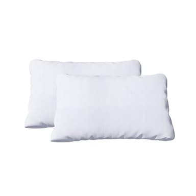 RoanHome - Coppia Cuscini Letto Matrimoniale 50x80, Guanciale Letto Ortopedico, Cuscino Antiacaro Anallergico, Imbottitura in Fiocco Siliconato, Cuscini Cervicale per Dormire Made in Italy