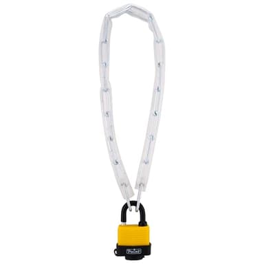 Sterling Catena di sicurezza 460 LPL 60 cm 4 mm e lucchetto laminato, argento