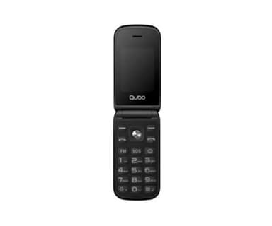 Qubo 2G Dual SIM Unlocked Basic Mobile Phone for Seniors with Large Colour Display, Big Buttons and Emergency Button, FM, Radio, Camera,Torch and SOS Button, Type-C port, X209