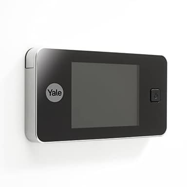 Yale Spioncino Elettronico Digitale 45-0500-1432-00-6011, Ottone, Visualizzazione dal Vivo, Telecamera di Alta Qualità, Angolo di Visione 105°, Sostituisce lo Spioncino Meccanico della Porta