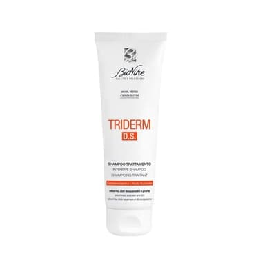BioNike Triderm D.S. - Shampoo Trattamento per Dermatite Seborroica, Azione Seboregolatrice e Lenitiva, Allevia Prurito, Irritazione e Desquamazione, 125 ml