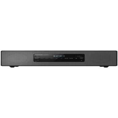 Panasonic SC-DM502E-K Sistema Micro Hi-Fi, 40W, Radio Fm, DAB/DAB+, Lettore CD, Porta USB, Bluetooth, Aux, Riproduzione MP3, Alloggiamento in Legno e Copertura in Rame, Design Elegante, Nero