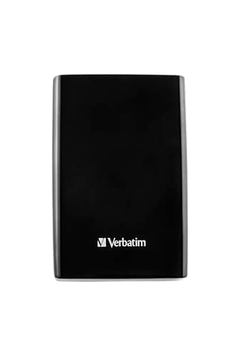 Verbatim Store 'n' Go Slim Portable SSD 256GB, USB 3.2 Gen 1 SSD, fino a 5 Gbps con connettore USB-C e adattatore, software di backup nero, compatto, leggero e affidabile per Mac, PC, nero