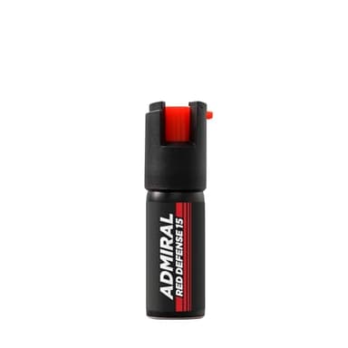 Spray Antiaggressione 15 ML - Marcatore UV - ADMIRAL Defense - Formato Tascabile & Borsa - Gittata 3M - Approvato dalla Polizia - Sicurezza Personale & Protezione Compatta