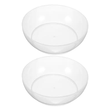 Cabilock 2pezzi Ciotola Trasparente per Pesare Alimenti su Bilancia da Cucina Vassoio per Pesare Ingredienti Preciso Realizzato in Plastica Resistente per Uso in Cucina e Cottura al Forno