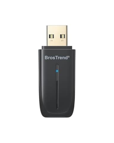 BrosTrend AX900 WiFi 6 USB Ricevitore 𝐁𝐥𝐮𝐞𝐭𝐨𝐨𝐭𝐡 𝟓.𝟒, Chiavetta WiFi per PC Fisso, Mini Bluetooth USB Adattatore Wi-Fi Dual Band 5GHz 600Mbps + 2.4GHz 286Mbps Supporta Windows 11/10, WPA3