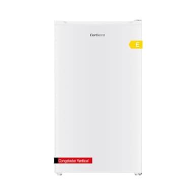 Corbero - Congelatore verticale 60L | CCVH824W | 3 scomparti | Sbrinamento manuale | 4 stelle | Piedini livellanti | 40 dB | Efficienza energetica E, Bianco