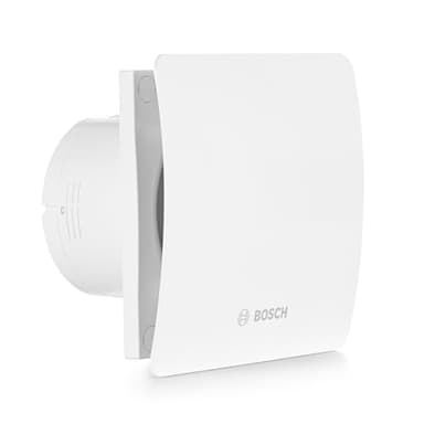 Bosch Aspiratore da bagno 1500 DH W 100 mm - per Ventilazione in Bagno e Toilette Contro Umidità e Muffa - Con Umidostato e Timer - Diametro 100 mm