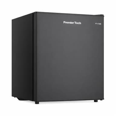 PremierTech Mini Frigo, 36 Litri, Frigorifero Hotel, Ufficio, Casa, Classe Energetica E, Libera Installazione, Compatto, Termostato Regolabile, Porta Reversibile, Nero, PT-F36B