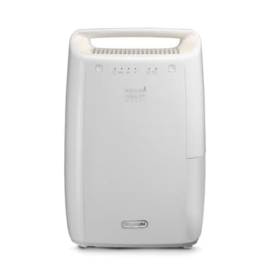 De'Longhi Tasciugo AriaDry - Deumidificatore Casa Portatile con Sistema di Filtrazione a 3 Azioni, Assorbi Umidità 10L/Giorno, Asciugabiancheria, Antimuffa, Bassa Rumorosità, Bianco (DEX210SF)