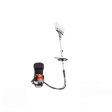 GrecoShop Motoabbacchiatore Abbacchiatore Olive a Miscela 51,7cc – Scuotitore Olive a Spalla/Zaino, Scuoti Olive Potente per Raccolta Rapida e Professionale