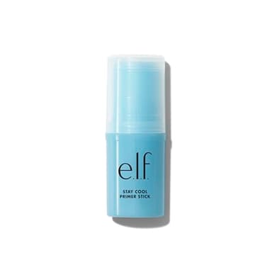 e.l.f. Stay Cool Primer Stick, primer gel idratante, prepara la pelle al make-up, apporta una sensazione rinfrescante, infuso con acqua di aloe, prodotto vegano e non testato sugli animali