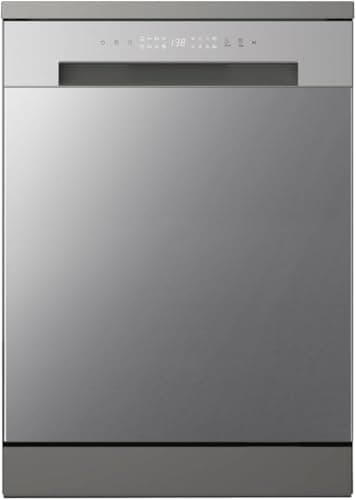 LG DF030FL Lavastoviglie Libera Installazione 60 cm, Classe E, 13 coperti, 8 programmi, Cestelli Regolabili, Comandi Esterni, Grigia