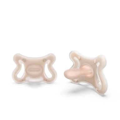 Suavinex, Confezione 2 ciucci Zero Zero per neonati a tettina fisiologica SX Pro, -2 a 2 mesi, Mini ciuccio per neonati prematuri, Ipoallergenico, per pelli sensibili, Silicone Skin-Friendly, Light