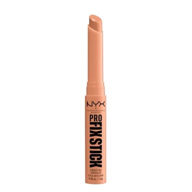 NYX Professional Makeup Correttore Pesca Scuro, Corregge le Discromie per Pelli da Medie a Scure, Tenuta fino a 12h, Arricchito con Acido Ialuronico, Pro Fix Stick, Tonalità: Dark Peach, 1,6 g
