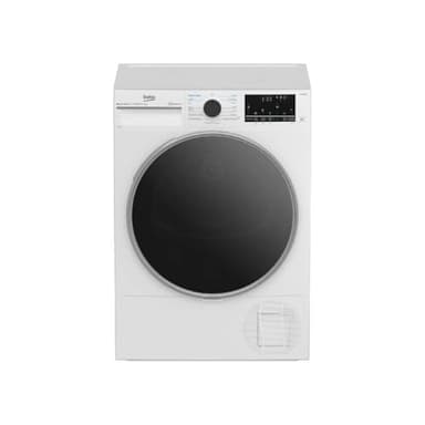 Beko BT96DBS Asciugatrice 9kg, Classe A, Linea Estetica Beyond, motore inverter, Display digitale XL, colore Bianco, oblò Nero, WIFI