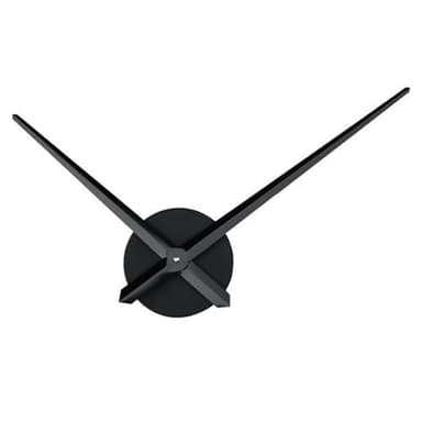 Lancette Orologio 3D, Meccanismo Orologio da Parete Grande con in Metallo, Lancette Silenzioso Senza Ticchettio per Soggiorno, Camera da Letto, Cucina, Ufficio, Decorazione Moderna Fai da Te, Nero