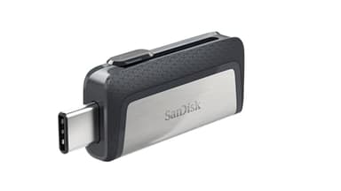 Sandisk Ultra Dual USB Drive Type-C 256 GB, USB 3.1 Type C, Nero/Argento