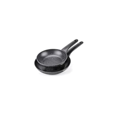 MONETA Formidabile Stone Set Padelle Antiaderenti 24 28 cm - Padelle Induzione in Alluminio Forgiato Rivestimento Pietra Artech Stone Senza PFAS - Made in Italy