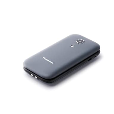 Panasonic KX-TU400EXG Telefono Cellulare a Conchiglia per Anziani, Pulsante SOS, Telefono per Anziani, Chiamata Prioritaria, Resistente agli Urti, Tasti Grandi, Fotocamera, Torcia, Bluetooth, Grigio