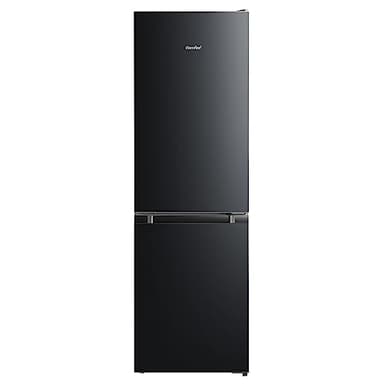 COMFEE' RCB169DK2(E) Frigorifero doppia porta 174L, Congelatore da incasso, Basso Gelo, Altezza 150 cm, Bassa Rumorosità 39 dB, Luce LED, Temperatura Regolabile, Nero