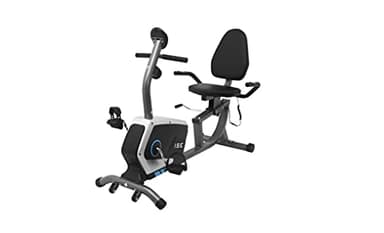 ISE Cyclette Orizzontale Magnetico con Sella Regolabile, Cyclette Da Casa, Cyclette Da Seduta con Sensori di Pulsazione, Resistenza,Cyclette Per Casa silenzioso