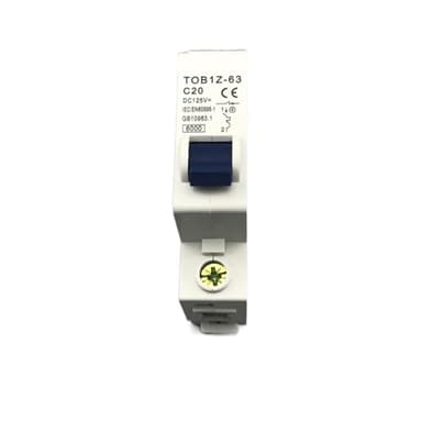 JEQGDLUI 1P 20A 20Ampere DC 125V Interruttore magnetotermico Curva C a Corrente Continua