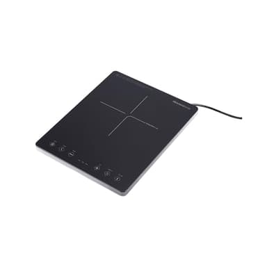 Family OBLIVION 1, Fornello a Induzione portatile in Vetro Nero, Tasti Touch, Display Digitale, 5cm di Spessore, Risparmio Energetico, Assorbimento Massimo 2000W, Blocco Sicurezza Bambini