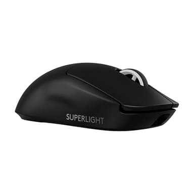 Logitech G PRO X SUPERLIGHT 2 - mouse gaming wireless, mouse Pro-Grade da 60 g con 5 pulsanti programmabili, sensore a 44.000 DPI, velocità di aggiornamento di 8 kHz, ricarica USB-C per PC/Mac - Nero
