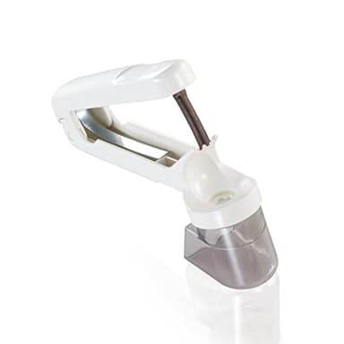 Leifheit 3155 ComfortLine Snocciolatore per Ciliegie, Veloce, Professionale e Precisa, Denocciolatore con Raccoglitore, Bianco, 11 x 3.5 x 18.5 cm