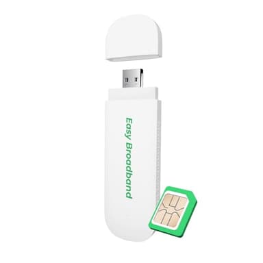 Chiavetta USB EIOTCLUB 4G LTE con WIFI 6 - Hotspot mobile per laptop/PC/tablet/telefono, chiavetta Internet Plug & Play con scheda SIM gratuita, modem WiFi da viaggio