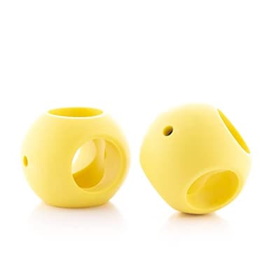 InnovaGoods - Set di 2 Sfere Magnetiche Anticalcare Ioclean, Eco-Friendly, Riutilizzabile, Risparmio Energetico, Ideale per Lavatrici e Lavastoviglie, Giallo, Plastico
