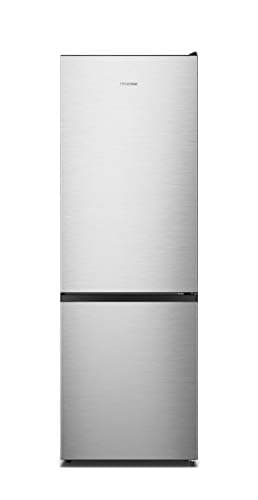 Hisense RB372N4AC2 Frigorifero Combinato A Libera Installazione, Total No Frost Con Ventilazione Multiflow, Inox Look, Altezza 179 Cm, Capacità Netta 287 L