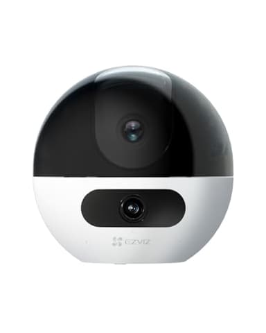 EZVIZ C7 Telecamera Wi-Fi Interno 4MP con Doppia Lente, Videocamera Sorveglianza Interno a 360°, Rilevamento di Persone/Animali, Audio Bidirezionale, Visione Notturna, Modalità Pattugliamento/Privacy