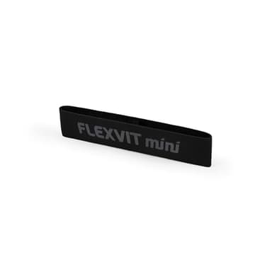 FLEXVIT Mini fasce fitness per esercizi generali di stabilizzazione, stretching, attivazione e mobilitazione per principianti e professionisti (nero)