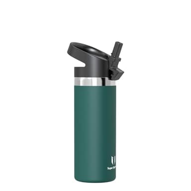 Super Sparrow Borraccia Termica Bambini - 500ml - SwivelSip Inox Bottiglia - Senza BPA Borracce Termiche, Borraccia Ergonomica per Bambini, Scuola, Sportiva, Bici, Campeggio, Palestra