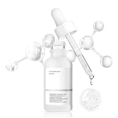 Argirelina Solution 10%, Hyaluronic Acid Serum, Siero Antirughe Viso Donna, Argirelina Sieri viso, Controlla i Pori, Migliora le Rughe, Siero Viso Coreano per Tutti i Tipi di Pelle, 30ml