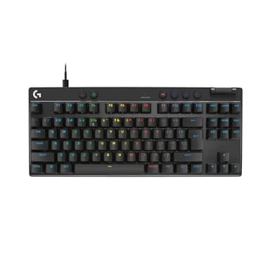 Logitech G PRO X TKL RAPID, tastiera gaming senza tastierino numerico con interruttori analogici magnetici, modalità di attivazione rapida, azionamento e RGB personalizzabile, US INT'L QWERTY - Nero
