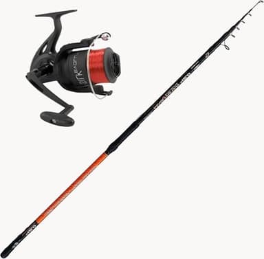 Canna Pesca surfcasting STORIONE SILURO SPIGOLA ORATA scogliera + Mulinello Mare