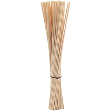 Aidqxbaoer 50 Pezzi Bastoncini Profumatori Fibra,Bastoncini Diffusore, Bastoncini Reed Diffusore, Bastoncini Fibra per Diffusore, per Spa Camera,casa,Ufficio(Naturale, Nero)