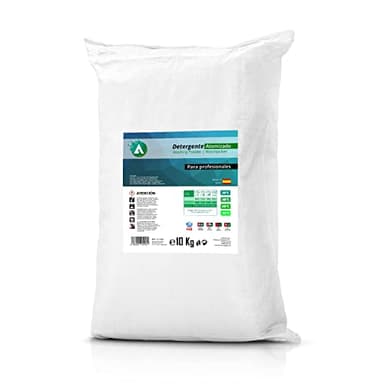 Detersivo in polvere per lavatrice 10 kg - Per capi bianchi e colorati - Azione smacchiante profonda - senza fosfati - Anti-calcare - Uso professionale o domestico - VITACAB Basic