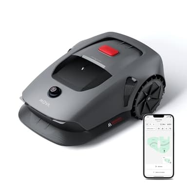 MOVA 600 Robot tosaerba configurazione senza fili, mappatura 3D-LiDAR fino a 600 m², superamento ostacoli intelligente, controllo via app, taglio a U, silenzioso, allarmi di sicurezza
