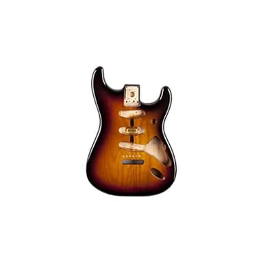 Fender™ Pezzo di ricambio per chitarra Classic Series 60's Stratocaster® SSS Alder (Erle), con fori per montaggio del ponte e finitura sunburst da 3 tonalità