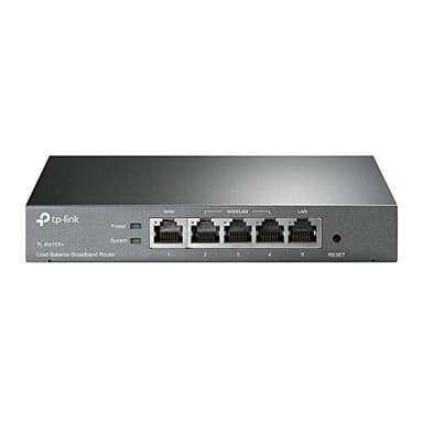 TP-Link TL-R470T Router aziendale a banda larga con bilanciamento del carico con un massimo di 4 porte WAN, grigio