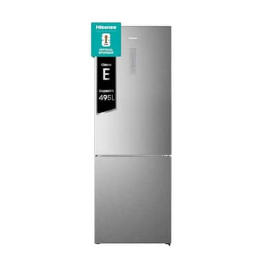 Hisense RB645N4BIE Frigorifero Combinato Total No Frost, Inox, Multi Air flow, Motore Inverter, 200x70,4 cm, Classe E, 495L