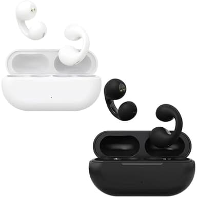 AKIZA Auricolari Bluetooth Open Ear a Conduzione Ossea – Cuffie Wireless a Clip Senza Fili, Ideali per Sport Running e Guida, Leggeri, Sicuri e Confortevoli